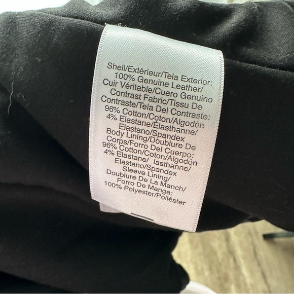 Sz XS Donna Karan Ney York Black Leather Jacket - Picture 8 of 14